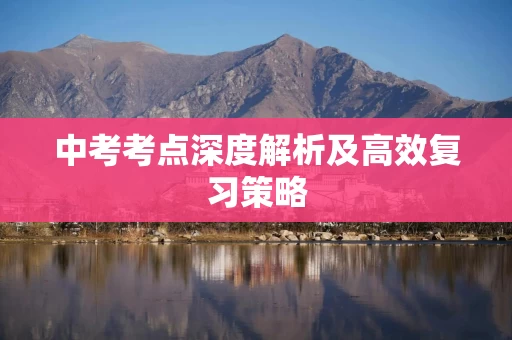 中考考点深度解析及高效复习策略