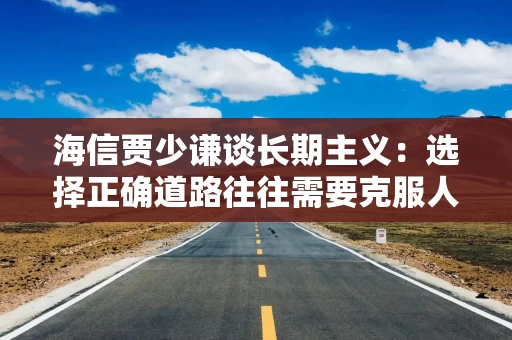 海信贾少谦谈长期主义：选择正确道路往往需要克服人性弱点，承受短期阵痛