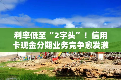 利率低至“2字头”！信用卡现金分期业务竞争愈发激烈