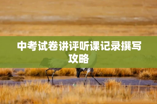 中考试卷讲评听课记录撰写攻略