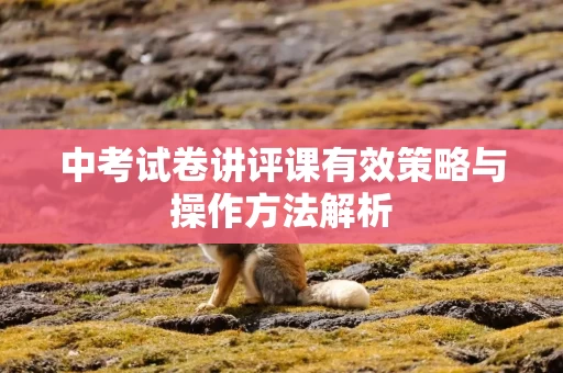 中考试卷讲评课有效策略与操作方法解析