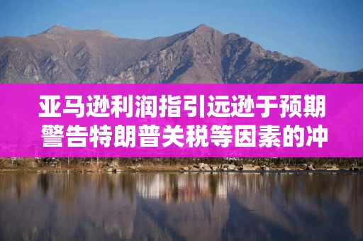 亚马逊利润指引远逊于预期 警告特朗普关税等因素的冲击！