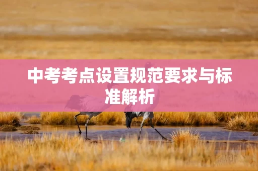 中考考点设置规范要求与标准解析