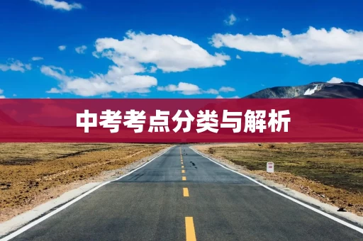 中考考点分类与解析