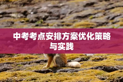 中考考点安排方案优化策略与实践