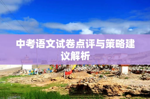 中考语文试卷点评与策略建议解析