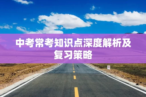 中考常考知识点深度解析及复习策略