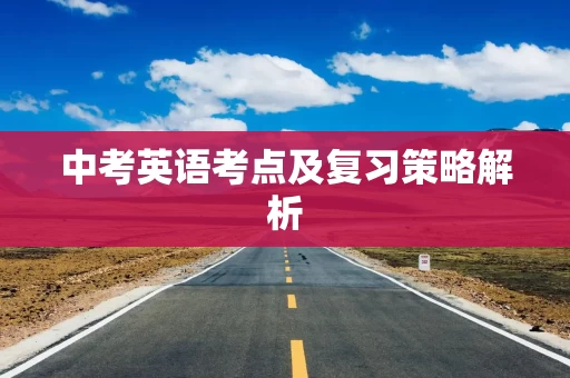 中考英语考点及复习策略解析