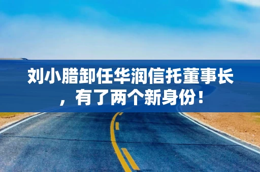 刘小腊卸任华润信托董事长，有了两个新身份！