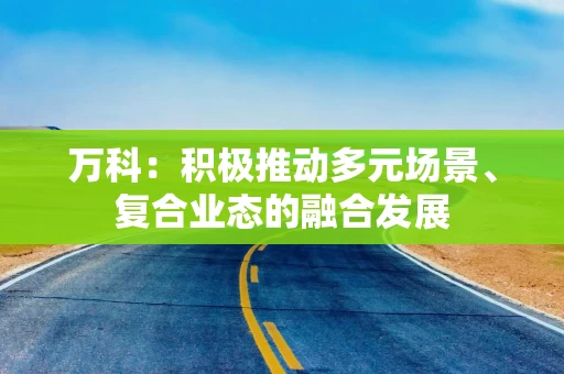 万科：积极推动多元场景、复合业态的融合发展