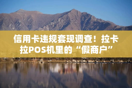 信用卡违规套现调查！拉卡拉POS机里的“假商户”