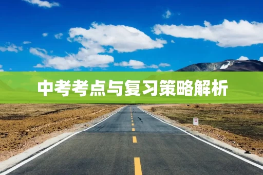 中考考点与复习策略解析