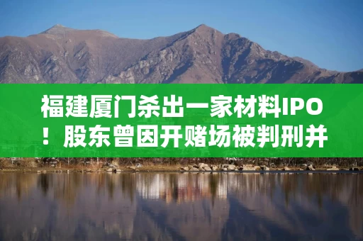 福建厦门杀出一家材料IPO！股东曾因开赌场被判刑并与实控人妻子关系密切，代理产品撑起六成毛利