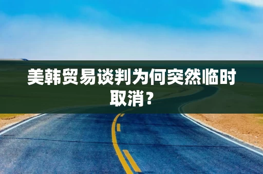 美韩贸易谈判为何突然临时取消？