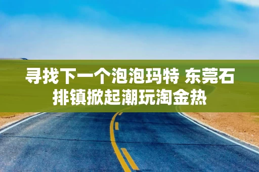 寻找下一个泡泡玛特 东莞石排镇掀起潮玩淘金热