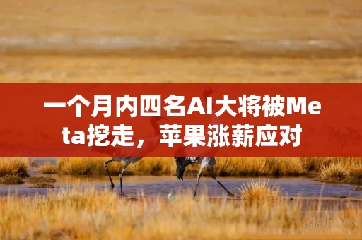 一个月内四名AI大将被Meta挖走，苹果涨薪应对