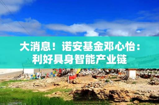 大消息！诺安基金邓心怡：利好具身智能产业链