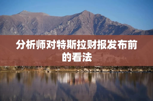分析师对特斯拉财报发布前的看法