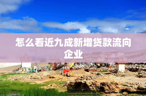 怎么看近九成新增贷款流向企业