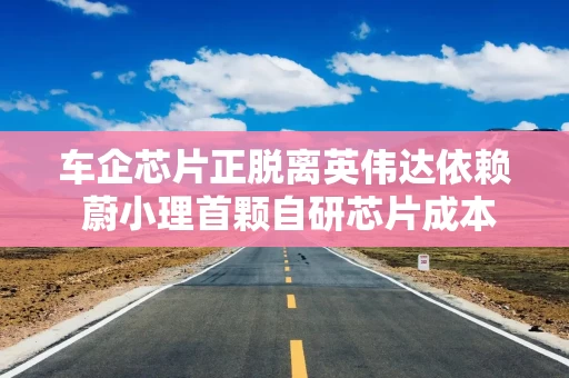 车企芯片正脱离英伟达依赖 蔚小理首颗自研芯片成本3-4亿美元