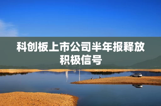 科创板上市公司半年报释放积极信号