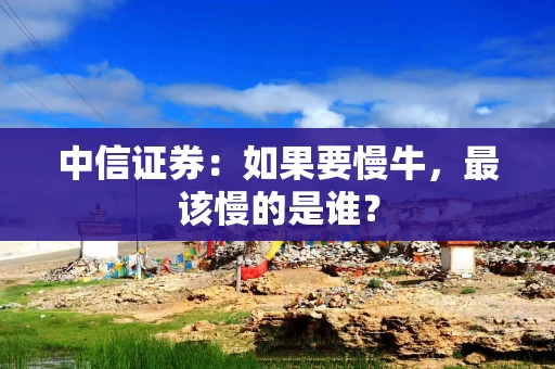 中信证券：如果要慢牛，最该慢的是谁？