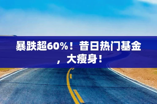 暴跌超60%！昔日热门基金，大瘦身！
