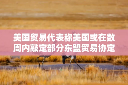 美国贸易代表称美国或在数周内敲定部分东盟贸易协定