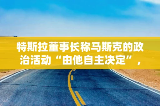 特斯拉董事长称马斯克的政治活动“由他自主决定”，无需担忧