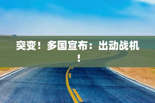 突变！多国宣布：出动战机！