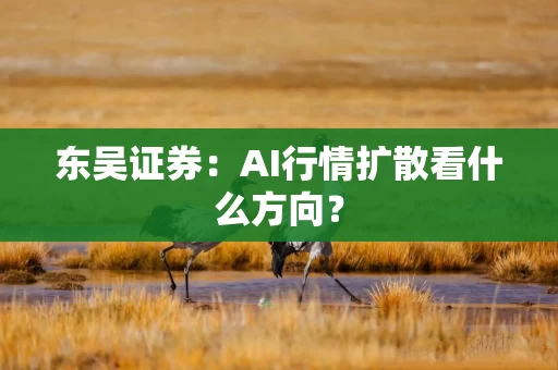 东吴证券：AI行情扩散看什么方向？