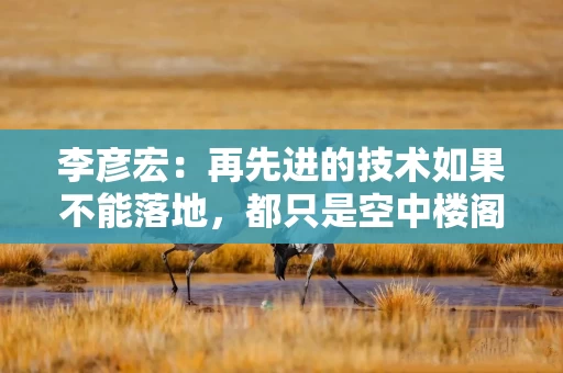 李彦宏:再先进的技术如果不能落地,都只是空中楼阁 李彦宏:再先进的技术如果不能落地,都只是空中楼阁