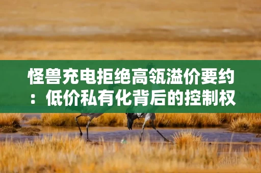 怪兽充电拒绝高瓴溢价要约：低价私有化背后的控制权博弈与行业困局