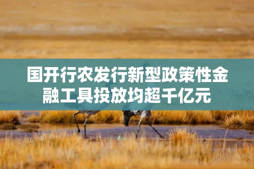 国开行农发行新型政策性金融工具投放均超千亿元