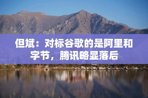 但斌：对标谷歌的是阿里和字节，腾讯略显落后