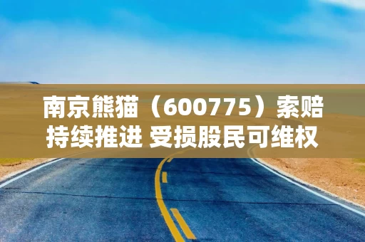 南京熊猫(600775)索赔持续推进 受损股民可维权 南京熊猫(600775)索赔持续推进 受损股民可维权