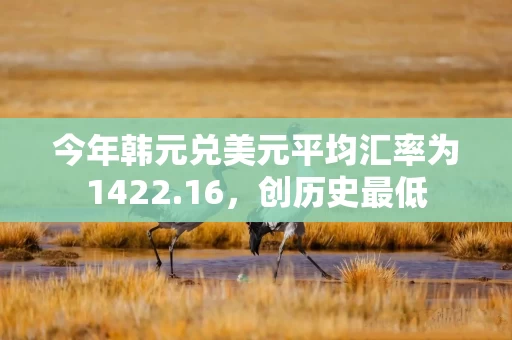 今年韩元兑美元平均汇率为1422.16，创历史最低