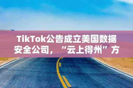 TikTok公告成立美国数据安全公司，“云上得州”方案正式落地