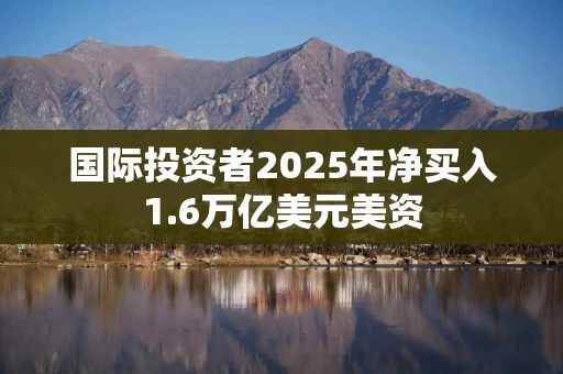 国际投资者2025年净买入1.6万亿美元美资