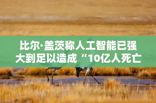 比尔·盖茨称人工智能已强大到足以造成“10亿人死亡”