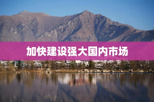 加快建设强大国内市场