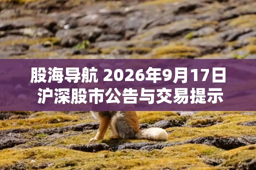 股海导航 2026年9月17日 沪深股市公告与交易提示