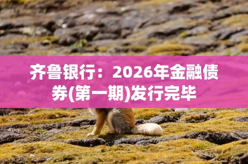齐鲁银行:2026年金融债券(第一期)发行完毕 齐鲁银行:2026年金融债券(第一期)发行完毕