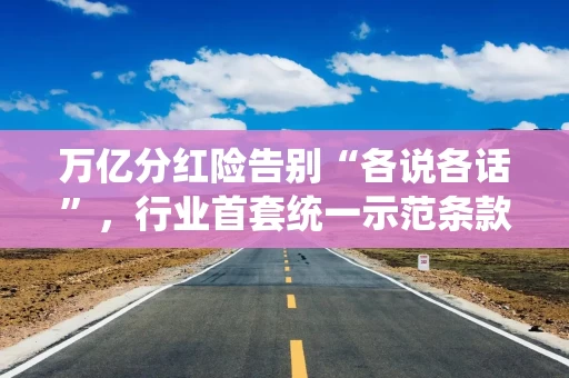 万亿分红险告别“各说各话”,行业首套统一示范条款来了 万亿分红险告别“各说各话”,行业首套统一示范条款来了