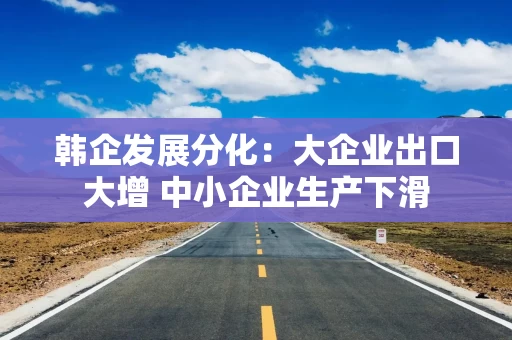 韩企发展分化:大企业出口大增 中小企业生产下滑 韩企发展分化:大企业出口大增 中小企业生产下滑