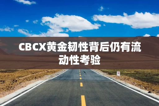CBCX黄金韧性背后仍有流动性考验 CBCX黄金韧性背后仍有流动性考验