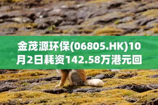 金茂源环保(06805.HK)10月2日耗资142.58万港元回购49万股 金茂源环保(06805.HK)10月2日耗资142.58万港元回购49万股
