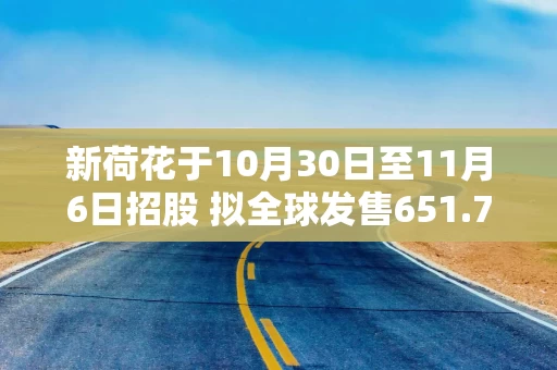 新荷花于10月30日至11月6日招股 拟全球发售651.73万股H股 新荷花于10月30日至11月6日招股 拟全球发售651.73万股H股
