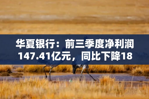 华夏银行:前三季度净利润147.41亿元,同比下降18.02% 华夏银行:前三季度净利润147.41亿元,同比下降18.02%