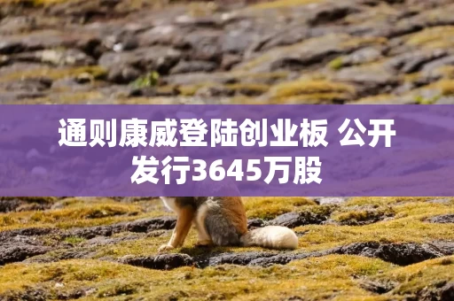 通则康威登陆创业板 公开发行3645万股
